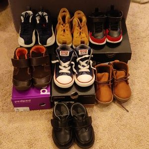 Lot of toddler boys shoes